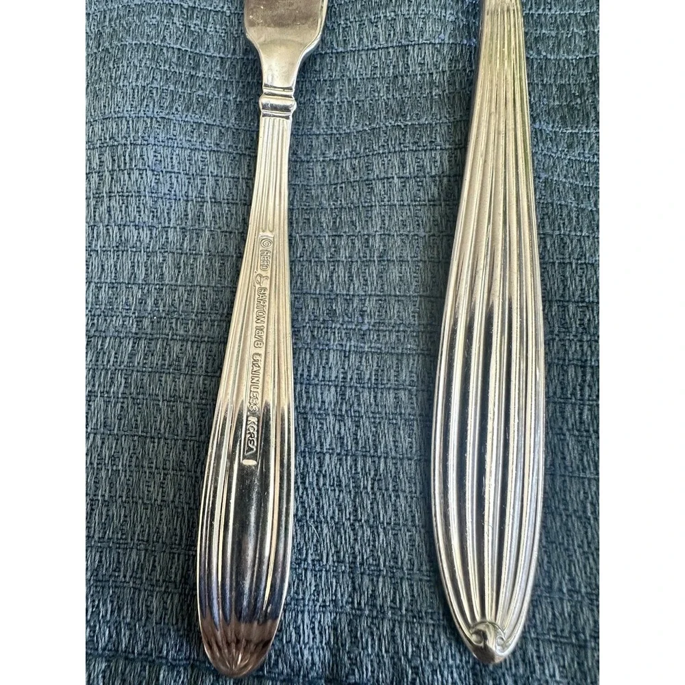 Reed & Barton Jubilee‎ 18/10 Stainless Steel  Set Of 3 Butter Knife & 2 Spoons